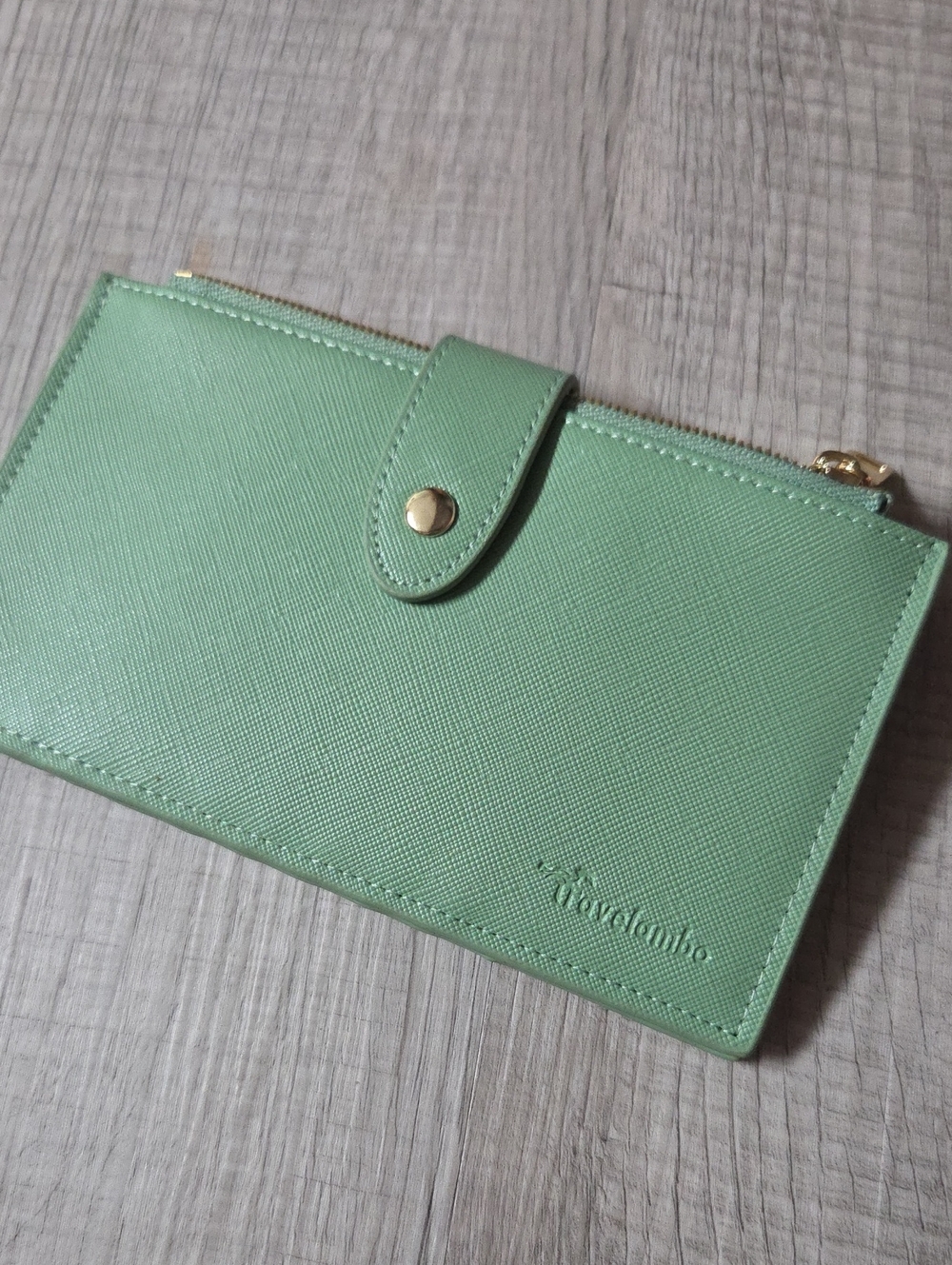 Travelambo Bifold Credit Card Holder Wallet with Snap Closure